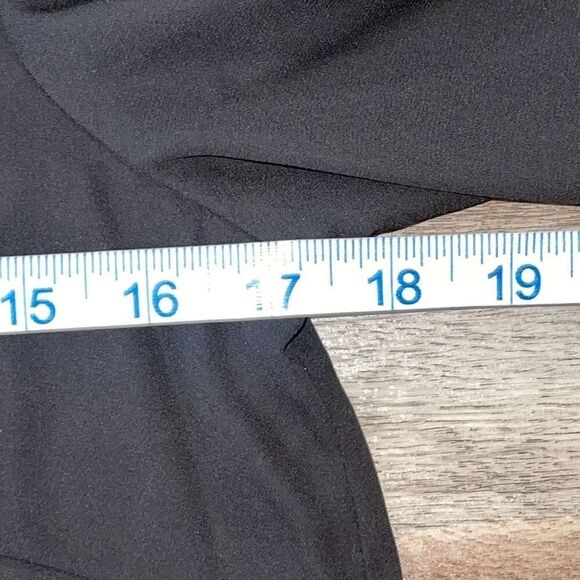 Vince Camuto Womens 3/4 Ruffle Sleeve Keyhole Back Shift Dress‎ Black Size 2 - Picture 10 of 11